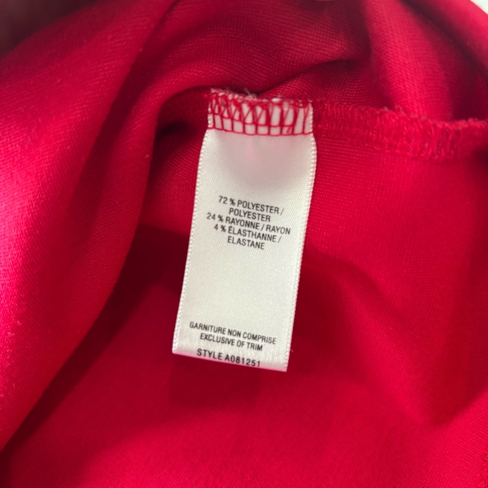 Jacob red Sleeveless pleated Dress - Picture 6 of 10